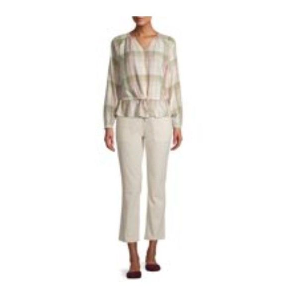 Utility High Rise Straight Leg Cream Pants Sz 10 - Buy 4 Items Get 25% Off - Picture 4 of 7